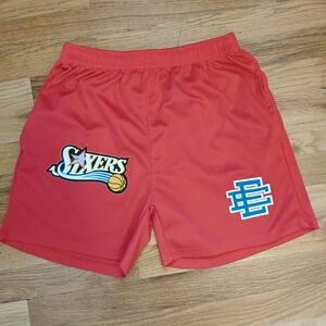 Red Eric Emanuel Sixers Shorts Medium 76ers Philadelphia